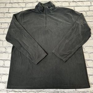 The North Face TKA 100 Men's Sweater Pullover 1/2 Zip Fleece Black Size XL